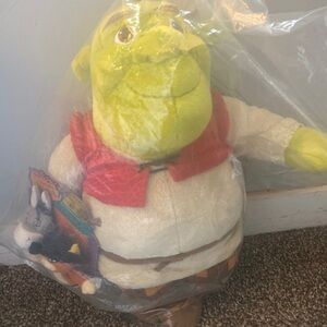 Shrek plush MACY’S Dreamworks special edition 2007 with finger puppets NEW 18”